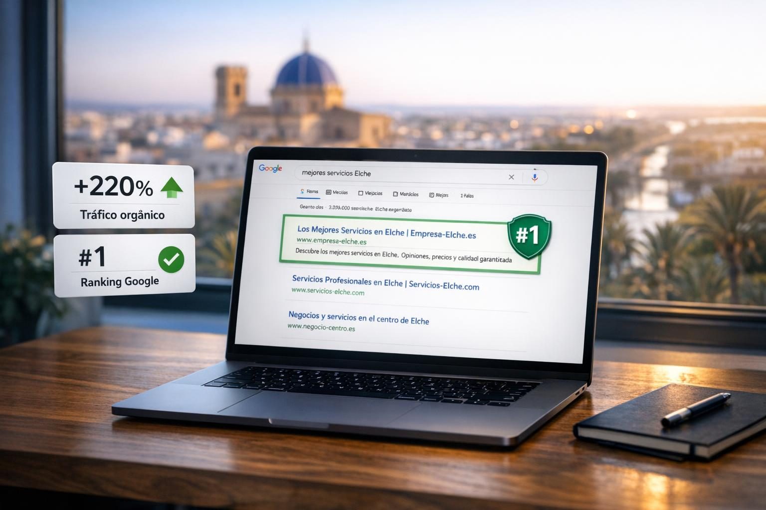 SEO en Elche — Ranking #1 en Google para "mejores abogados Elche"